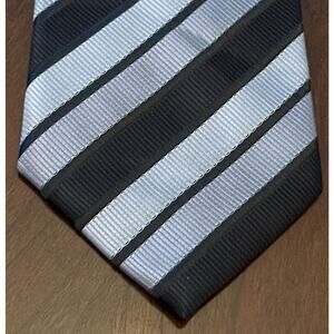 Valentino Ricci Milano Black Gray Hand Made 100% Polyester Made In China